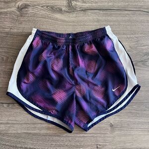 Nike Tempo Women's Athletic Shorts Running Dri Fit Purple White Size Small